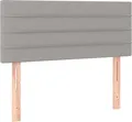 Produktbild: vidaXL Kopfteil Hellgrau 80x5x78/88 cm Stoff