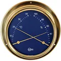 Produktbild: Barigo Kabinenausstattung Thermometer Hygrometer Messing Skala Blau