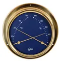 Produktbild: Barigo Thermometer Hygrometer Comfortmeter Messing Skala blau Regatta 984msbl
