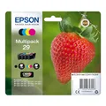 Produktbild: Epson Original 29 Tinte Erdbeere, XP-235 XP-332 XP-335 XP-432 XP-435 XP-245 XP-342 XP-345 XP-442 XP-445 XP-247 XP-257 XP-255 XP-352 XP-355 XP-452 XP-455, (Multipack 4-farbig)