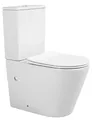 Produktbild: Kompact WC Rimless White Toilet, Soft Close, Duroplast Seat, Vertical and Horisontal drain - 81 x 39 x 63 cm