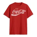 Produktbild: Coca-Cola Herren Eighties Coke Short Sleeve T-Shirt, Rot/Ausflug, einfarbig (Getaway Solids), Mittel