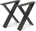 Produktbild: Tischbeine Vicco Schwarz 40 x 42 cm X-Form, Model 34128
