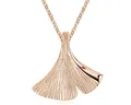 Produktbild: Materia Kettenanhänger Gingko / Gingkoblatt Blatt Rosegold KA-12, 925 Sterling Silber, rosevergoldet