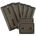 Produktbild: EPLZON Prototype Board Lötbares Breadboard Doppelseitig Leiterplatte PCB Circuit Board zum Schweißen von Arduino, DIY elektronische Artikel(5 Stück + 2 Stück,Schwarz)