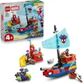 Produktbild: LEGO ǀ Piratenschiff von Spideys Team - Superhelden Set mit einem Schiffsmodell, 2 Booten, 4 Minifiguren - Geschenk für Jungen ab 4 Jahren und Fa... - Bronze