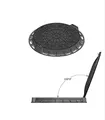 Produktbild: Schachtdeckel Kanaldeckel DN600 Schachtabdeckung Kontrollschacht Gully Brunnendeckel