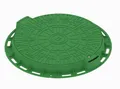 Produktbild: Schachtdeckel Kl:A15 DN600 GRÜN Schachtabdeckung Kontrollschacht Brunnendeckel