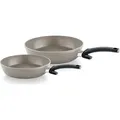 Produktbild: Fissler Ceratal Comfort Pfannen-Set / 2-teilig, Aluminium-Pfanne, Keramik-beschichtet (24+28 cm) Ceramic Bratpfanne antihaftend – Induktion - Grau