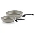 Produktbild: Fissler Ceratal Comfort Pfannen-Set / 2-teilig, Aluminium-Pfanne, Keramik-beschichtet (24+28 cm) Ceramic Bratpfanne antihaftend – Induktion, Grau