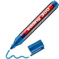 Produktbild: edding 300 Permanentmarker - hell-blau - 1 Stift - Rundspitze 1,5-3 mm - wasserfest, schnell-trocknend - wischfest - für Karton, Kunststoff, Glas, Holz, Metall, Glas