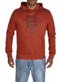 Produktbild: JACK & JONES Hoodie Herren Regular Fit JJEADRIAN Kapuzenpullover Pullover Sweater Print Braun L, Größe:L, Farbe:Brandy Brown