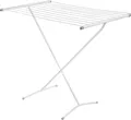 Produktbild: DanDiBo Wäscheständer Badewanne Standtrockner Weiß 93874 Faltbar Schmal Metall ohne Flügel ohne Rollen Platzsparend Zusammenklappbar