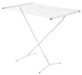 Produktbild: DanDiBo Badewannen-Wäscheständer Standtrockner Weiß 93874 Faltbar Schmal Metall ohne Flügel, ohne Rollen Platzsparend Zusammenklappbar