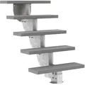 Produktbild: Dolle Außentreppe Gardenstep 80cm breit 5 Stufen Trimax grau 92,5-112,5cm Steigungshöhe ohne Geländer