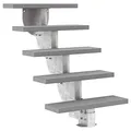 Produktbild: DOLLE Außentreppe Gardenstep 5 Stufen Höhe 92,5-112,5 cm Stufen Trimax® 80cm Grau
