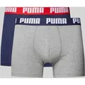Produktbild: PUMA Trunks mit Label-Detail im 2er-Pack in Dunkelblau, Größe XL