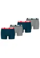 Produktbild: PUMA Boxer Boxershorts Men Herren Everyday Unterhose Unterwäsche 4er Pack, Farbe:Navy/Grey Melange, Bekleidungsgröße:XL