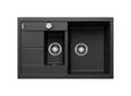 Produktbild: Blanco Spüle 513473 78 x 50 cm, PuraDur anthrazit, reversibel, Ablauffernbedienung mit Drehbetätigung