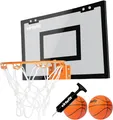 Produktbild: VirtuFit Pro Mini-Basketball-Backboard mit 2 Bällen und Pumpe, Schwarz