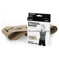 Produktbild: Kintex Fitnessband, 2,5 m x 15 cm, Gymnastikband, 7 Stärken, 100% Latex, transportables Trainingsband (Silber)