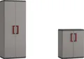 Produktbild: Keter Kunststoffschrank Quadra 166 x 68 x 39 und 83 x 68 x 39 cm