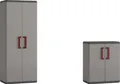 Produktbild: Keter Kunststoffschrank Quadra 166 x 68 x 39 und 83 x 68 x 39 cm  Gartenschrank