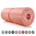Produktbild: BODYMATE Faszienrolle CARE Mittel-Hart mit umlaufender Rille zu Wirbelsäulen-Entlastung mit E-Book - Rose Gold 35x14cm