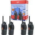Produktbild: PNI Packung mit 4 tragbaren PMR R40 PRO-Radios, Batterien, Ladegeräten und Kopfhörern im Lieferumfan (10 km) (43698111)