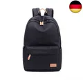 Produktbild: Joymoze Klassischer Einfarbiger Wasserdichter Schulrucksack für Teenager Retro