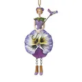 Produktbild: Deko Fantasie Figur - Stiefmütterchen Blumen Mädchen hängend Blumenkind/Skulptur