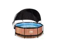 Produktbild: EXIT Frame Pool ø244x76cm mit Filterpumpe und Sonnensegel, versch. Ausführungen