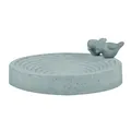Produktbild: Vogelbad Vogeltränke Vogelbecken grau Beton 29x8 cm Garten Wasserschale Deko