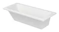 Produktbild: Duravit D-Code Rechteckbadewanne Rechteckig Einbauversion mit einer Rückenschräge 1600 x 700 mm - Weiß - 700096000000000