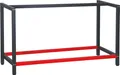 Produktbild: Wiltec Werkbank Gestell 150 x 57 x 81 cm aus Stahl, Werkbankgestell in Anthrazit Rot, Tischgestell max. 200 kg als Werkbank, Arbeitstisch & Sideboard