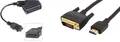Produktbild: Hama Scart Adapter Scart Kupplung &  Amazon Basics HDMI-zu-DVI-Adapterkabel