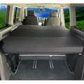 Produktbild: Klappmatratze für VW T4 T5 T6 T6.1 Vivaro Primastar Trafic (1M), BREMER SITZBEZÜGE, (Set, 3-teilig klappbare Schlafauflage), in Schwarz schwarz