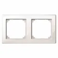 Produktbild: MERTEN 2-fach Steckdosenrahmen weiß 15,2 x 8,1 cm