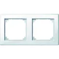 Produktbild: MERTEN 2-fach Steckdosenrahmen weiß 15,2 x 8,1 cm, 1 St.