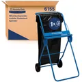Produktbild: Kimberly Clark Professional Kimberly-Clark Professional mobiler Papierrollenständer, blau, Fahrbarer Bodenständer für Großrolle, mit Abfallsack , Maße: H 109 x B 50 x T 74 cm 6155