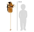 Produktbild: Small Foot Steckenpferd Hobby Horse With Sound 105 Cm Wood/Plush Brown/White