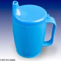 Produktbild: Einnehmebecher mit einem Griff  blau
