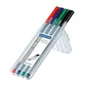 Produktbild: STAEDTLER 334 SB4 - Schwarz - Blau - Grün - Rot - Grau - Polypropylen (PP) - Dreieck - Tinte auf Wasserbasis - Metall