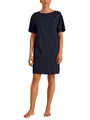 Produktbild: CALIDA DEEPSLEEPWEAR Balancing Nachthemd Damen, temperatur- und feuchtigkeitsregulierend, für Sensible Haut, fließend Dark Lapis Blue 44-46