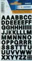 Produktbild: Stickerbogen Etiketten Buchstaben groß  schwarz  Sticker wetterfest 1 cm NEU
