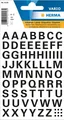 Produktbild: HERMA Buchstaben A-Z Sticker Aufkleber selbstklebend wetterfest schwarz 10m neu