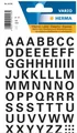 Produktbild: HERMA 4158 Buchstabenetiketten A-Z wetterfest Schwarz 74 Sticker (4008705041584)