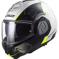 Produktbild: Motorrad Helm S - LS2 Advant Codex FF906 Klapphelm - weiß-schwarz
