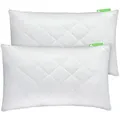 Produktbild: Gentle North Microfaserkissen 2er Set Kissen Komfort in vielen Größen, Füllung: 100% Polyester, Seitschläfer, Rückenschläfer, Seitenschläfer, Comfort, 2-tlg, Reißverschluss für Füllung-waschbar-Made in EU-allergikerfreundlich 50 cm x 70 cm