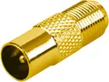 Produktbild: Set KOAX Adapter F-Buchse Koax-Stecker/Buchse Kupplung Antennen TV IEC Koaxial